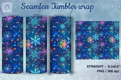 Frozen Beauty Seamless Tumbler Sublimation, 20 oz PNG Product Image 2