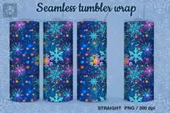 Frozen Beauty Seamless Tumbler Sublimation, 20 oz PNG Product Image 1