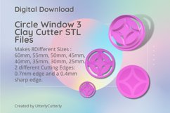Circle Window 3 Clay Cutter - Cookie Cutter STL Files Product Image 1