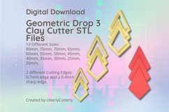 Geometric Drop 3 Clay Cutter - STL Digital File Download- 13 Product Image 1