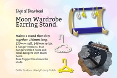 Crescent Moon Wardrobe Coat Hanger Earring Stand Stl Files - Product Image 1