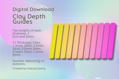 Clay Depth Guides- STL Digital File Download- 11 different d Product Image 1
