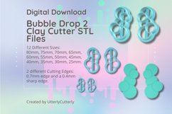 Bubble Drop 2 Clay Cutter - Abstract Ocean STL Digital File Product Image 1