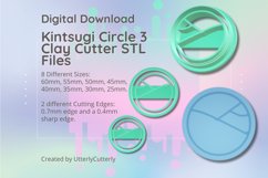 Kintsugi Circle 3 Clay Cutter - STL Digital File Download- 8 Product Image 1