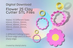 Flower 25 Earring Clay Cutter - Cookie Cutter Product Image 1