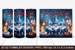 Christmas Gnomes Tumbler Bundle- 3d Christmas tumbler wrap Product Image 10