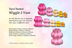 Wiggle Vase 2 STL File - Digital Download -5 Sizes- Homeware Product Image 1