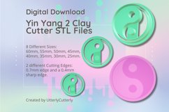 Yin Yang 2 Clay Cutter - STL Digital File Download- 8 sizes Product Image 1