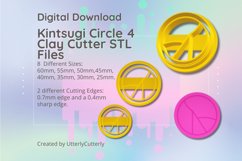 Kintsugi Circle 4 Clay Cutter - STL Digital File Download- 8 Product Image 1