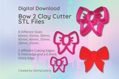 Clay Cutter STL File Bow 2- Earring Digital File Download- 8 Product Image 1