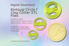 Kintsugi Circle 1 Clay Cutter - STL Digital File Download- 8 Product Image 1