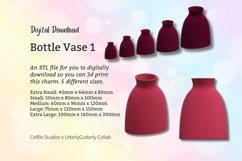 Bottle 1 Vase STL File - Digital Download -5 Sizes- Homeware Product Image 1