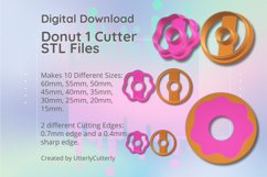 Clay Cutter STL File Donut 1- Earring Digital File Download- Product Image 1