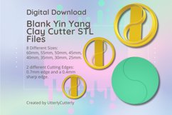 Blank Yin Yang 3 Clay Cutter - STL Digital File Download- 8 Product Image 1