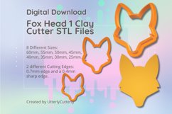 Fox Head 1 Clay Cutter - Animal STL Digital File Download- Product Image 1