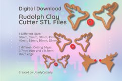 Rudolph 1 Clay Cutter - Christmas STL Digital File Download- Product Image 1