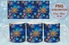 Frozen Beauty / Christmas Vibe mug wrap. 11&15oz Product Image 1