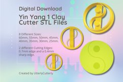 Yin Yang 1 Clay Cutter - STL Digital File Download- 8 sizes Product Image 1
