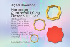 Clay Cutter STL File Moroccan Quatrefoil- Earring Digital Fi Product Image 1