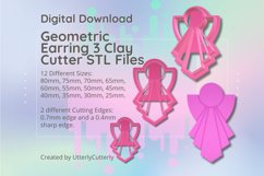 Geometric Earring 3 Clay Cutter - STL Digital File Download- Product Image 1