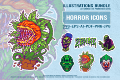 Scary clown zombie horror plant creepy undead monster Mascot Product Image 1