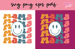 Mama smiley svg, mama png Product Image 1