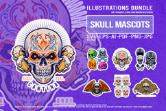 Creepy Skulls with Día de los Muertos Ornaments Bundle Product Image 1