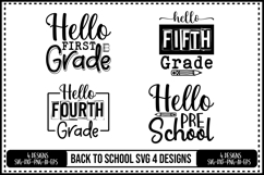 Back to School Svg 4 Designs Product Image 1