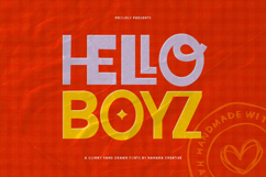 Hello Boyz - Quirky Hand Drawn Fonts Product Image 1