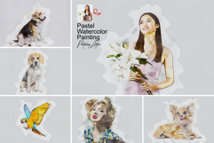 Pastel Watercolor Painting Photoshop Product Image 1