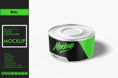 High Angle View of Food Container Mockup Product Image 1