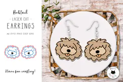 Old English Sheepdog | Dog Laser Cut Earrings Product Image 1