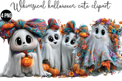 Whimsical Halloween Cute Png Clipart Product Image 1