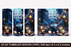 Christmas gnome tumbler,3d christmas tumbler,Holiday tumbler Product Image 1