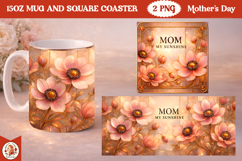 Mother’s Day luxury Mug &amp; Coaster Sublimation Bundle Product Image 5