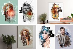 Typography portrait effect template Product Image 1