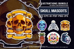 Day of the Dead with Creepy Skull Fusion Vector Artwork Product Image 1