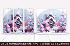 Christmas gnome tumbler,Watercolor Christmas Gnome,Gnome Tum Product Image 1