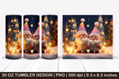 Christmas gnome tumbler,3d christmas tumbler,3D Christmas Product Image 1