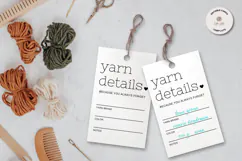 Yarn Details Printable Template Product Image 1