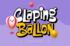 Claping Ballon - Playful Display Font Product Image 1
