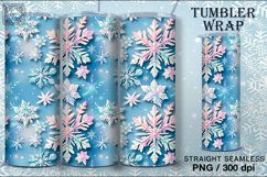 4 Christmas Seamless Tumbler Wrap 20 oz Product Image 2