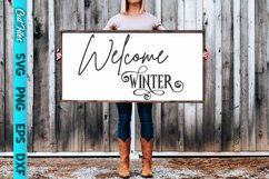 Welcome Winter SVG Cut File Product Image 1