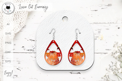 Highland Cow Earrings Laser Cut | Laser Teardrop Earrings Product Image 1