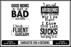 Funny Sarcastic Svg 4 Designs Product Image 1