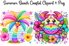 Summer Beach Coastal Png Clipart Product Image 1
