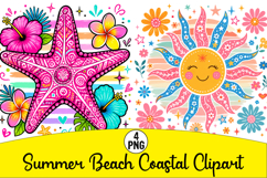 Summer Beach Coastal Png Clipart Product Image 1