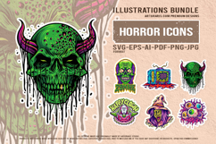 Horror Freak Zombie Clown Witch Skull Monster Product Image 1