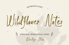 Wildflower Notes - Whimsical Font Product Image 1