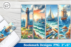 Ocean Vibe Printable Bookmark 4 PNG Product Image 1